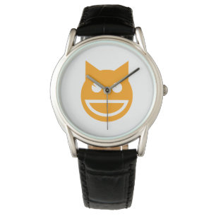 Smiling Emoji Cat Armbandsur