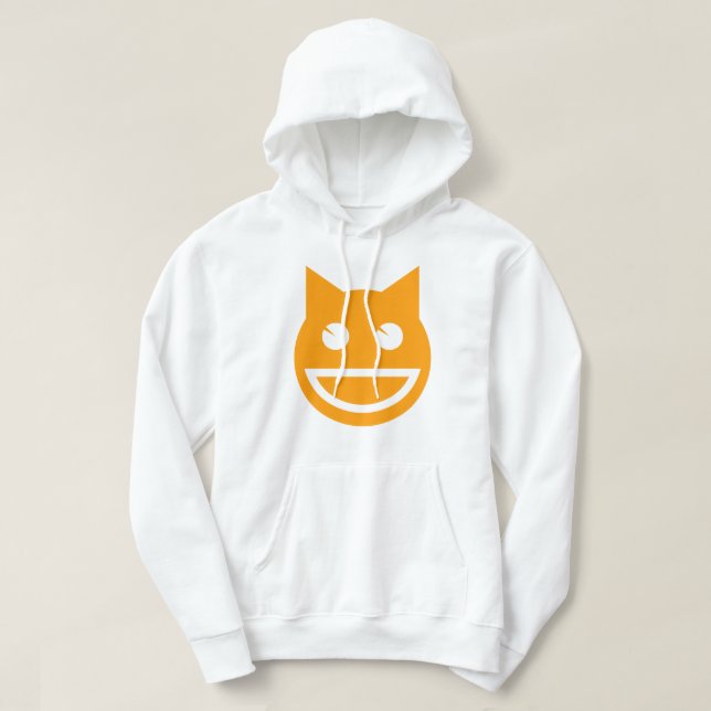 Smiling Emoji Cat Hoodie (Design framsida)