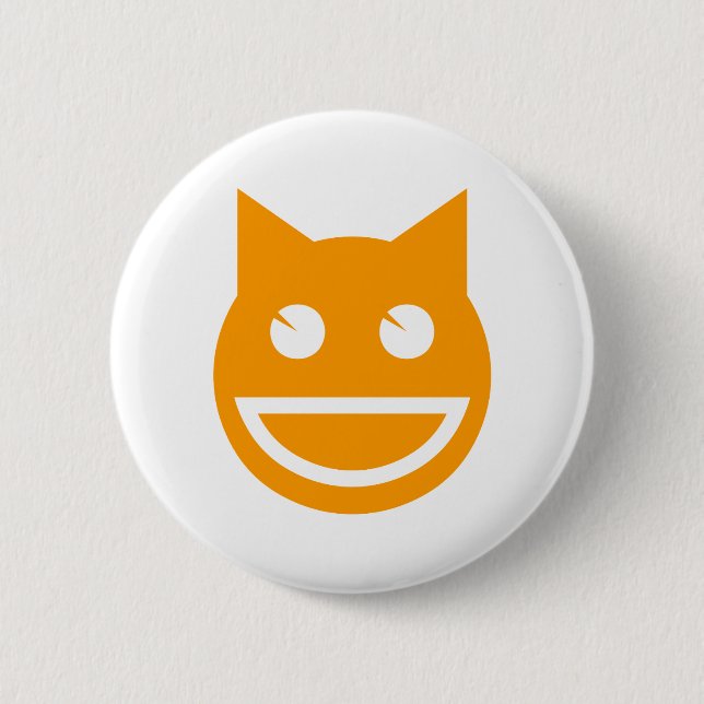 Smiling Emoji Cat Knapp (Framsida)