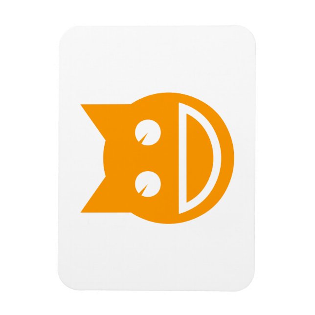 Smiling Emoji Cat Magnet (Vertikal)