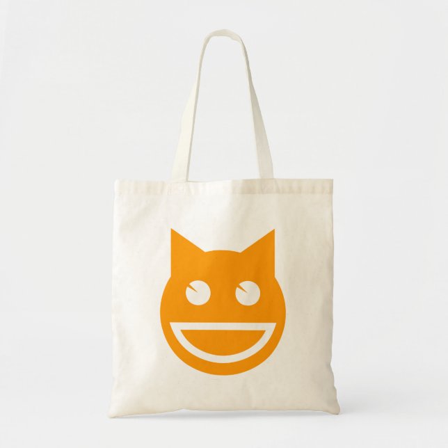 Smiling Emoji Cat Tygkasse (Framsidan)