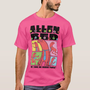 Smiling Friends Allen Red Kan jag få min ost Rolig T Shirt