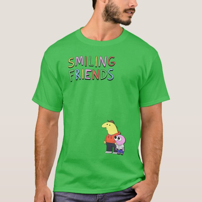Smiling Friends - Charlie & Pim T Shirt (Framsida)