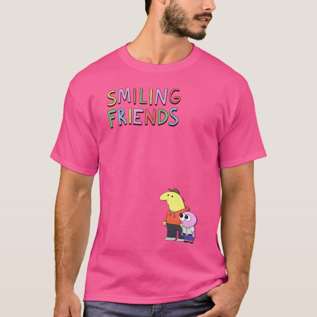 Smiling Friends - Charlie & Pim T Shirt (Framsida)