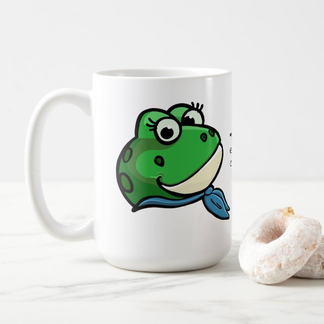 Smiling Frog Kaffemugg (Med munk)
