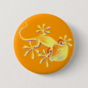 Smiling Gecko - orange Knapp
