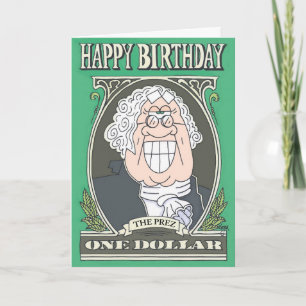 SMILING GEORGE Birthday Card Kort