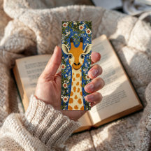 Smiling Giraffe Among Flowers