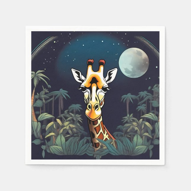 Smiling Giraffe | Pappersservett (Framsidan)