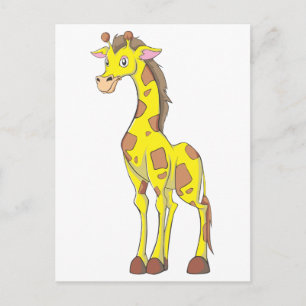 Smiling Giraffe Vykort
