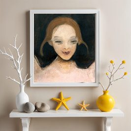 Smiling Girl, Helene Schjerfbeck Poster
