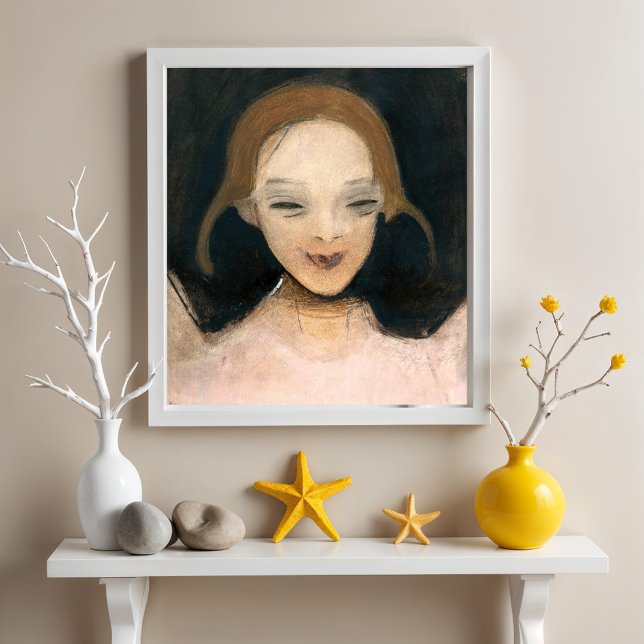 Smiling Girl, Helene Schjerfbeck Poster (Skapare uppladdad)