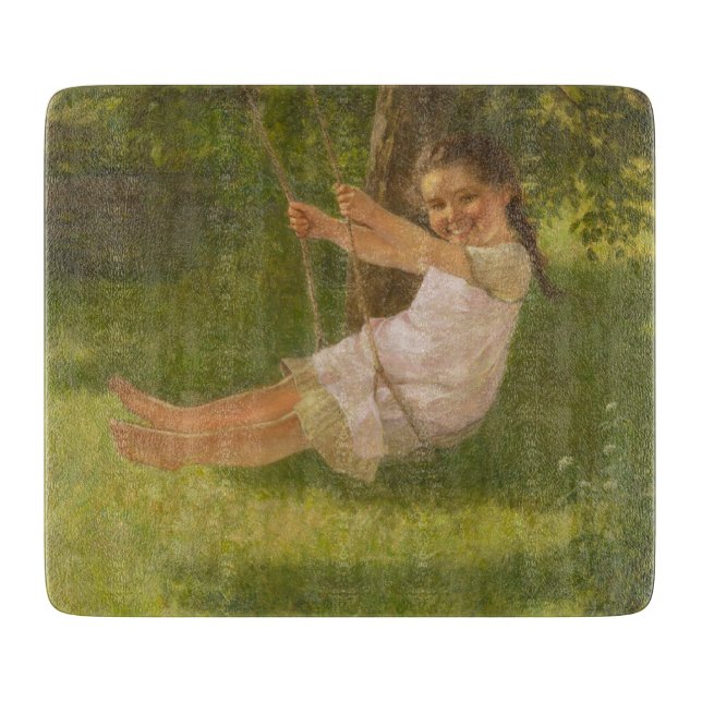 Smiling Girl on a Swing (Vintage Childown) (Framsidan)