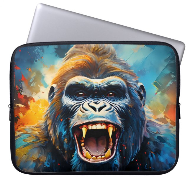 Smiling Gorilla Laptop Fodral (Framsidan)