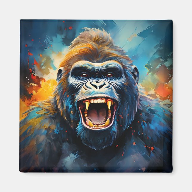 Smiling Gorilla Magnet (Framsidan)