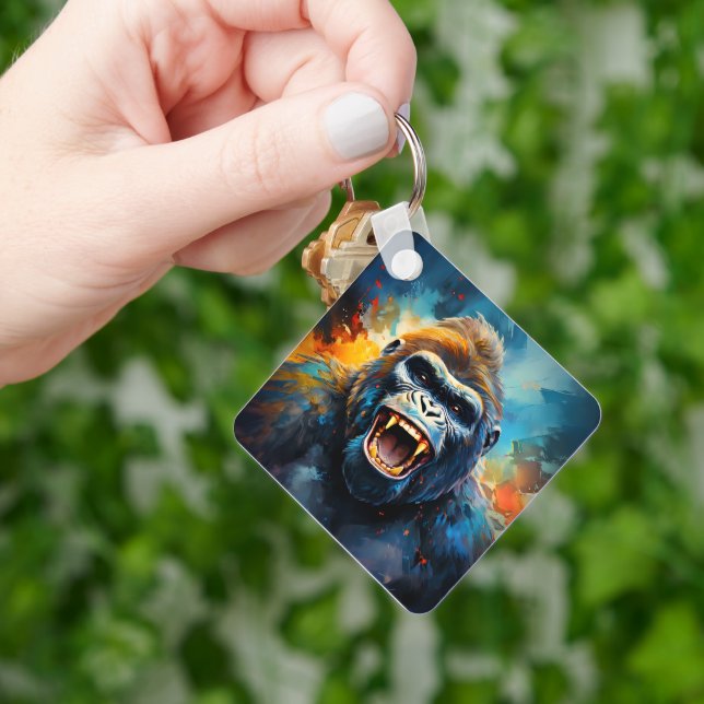 Smiling Gorilla Nyckelring (Hand)