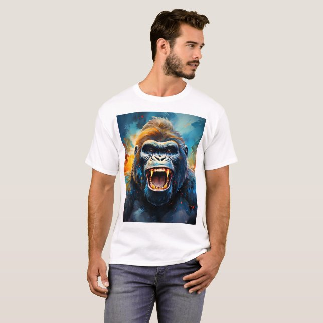 Smiling Gorilla T Shirt (Hel framsida)