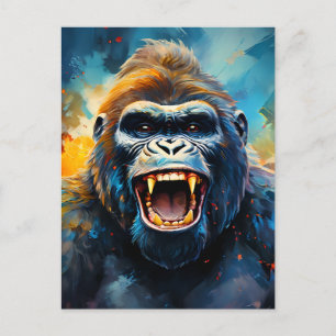 Smiling Gorilla Vykort
