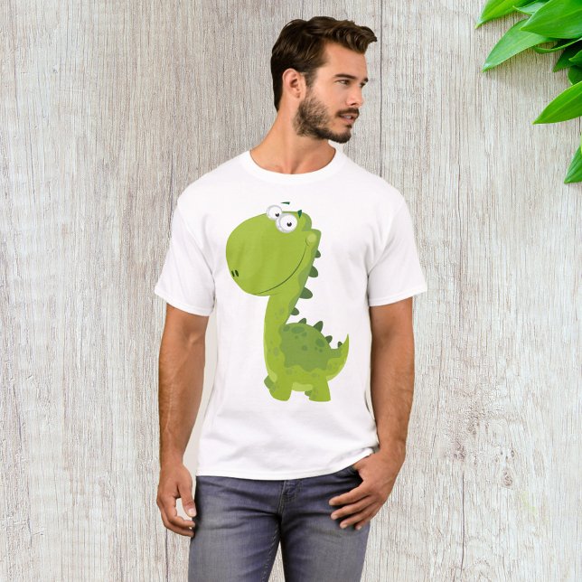 Smiling Grönt Dino T Shirt (Skapare uppladdad)
