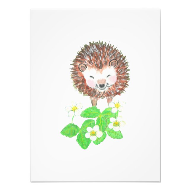 Smiling Hedgehog Fototryck (Framsidan)