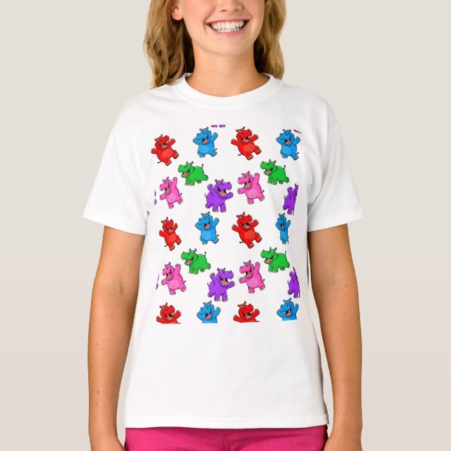 Smiling Hippo Collection T Shirt (Framsida)