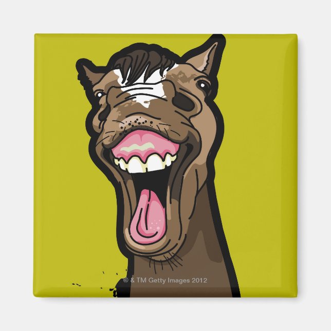 Smiling Horse Magnet (Framsidan)