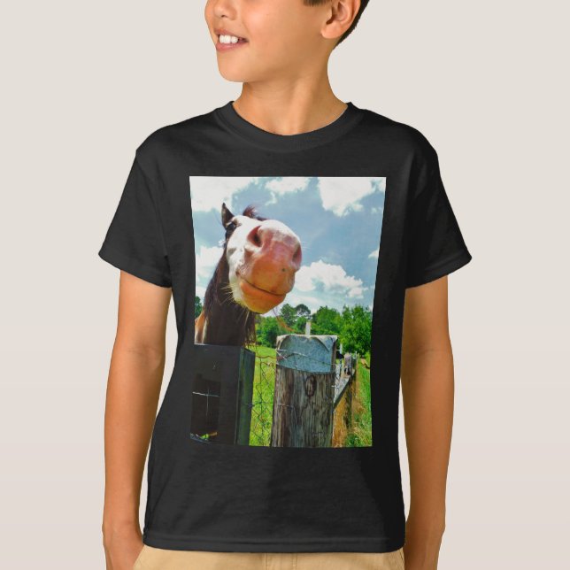 Smiling Horse T Shirt (Framsida)