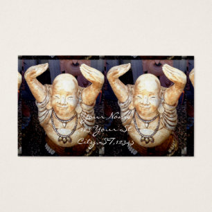 Smiling Hotei Buddhas Visitkort