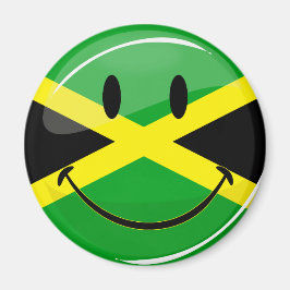 Smiling Jamaican Flagga Magnet