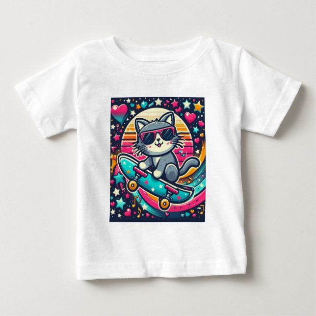 Smiling Kitten T Shirt (Framsida)