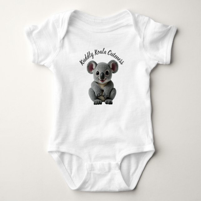 Smiling Koala Baby Romper T Shirt (Framsida)
