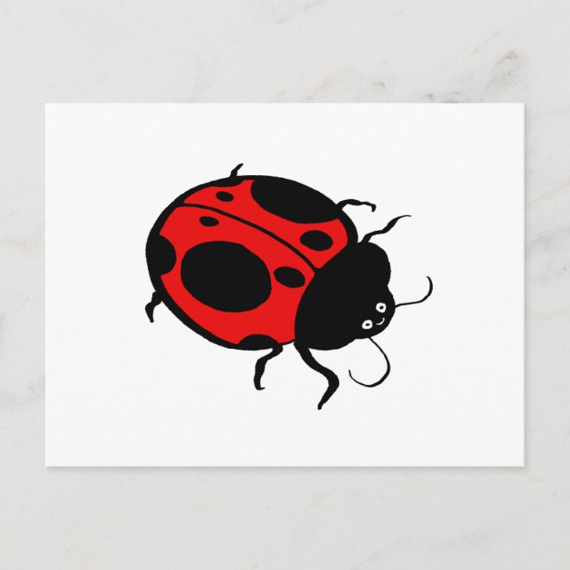 Smiling Ladybug - Vykort (Framsida)
