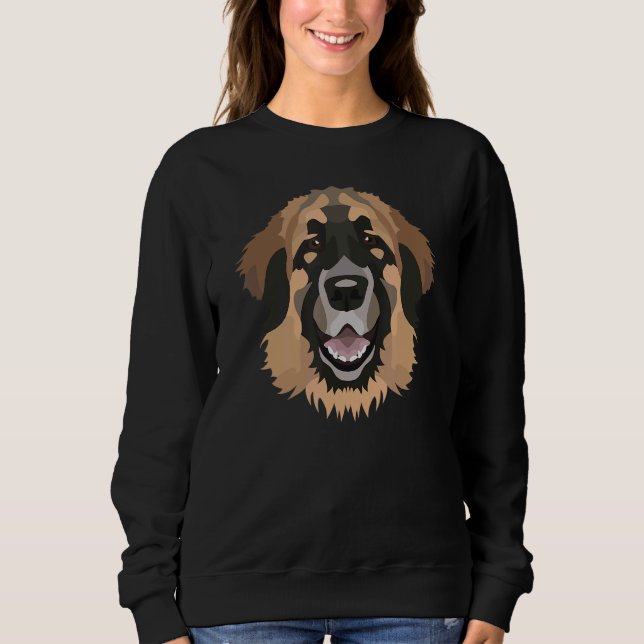 Smiling Leonberger T Shirt (Framsida)