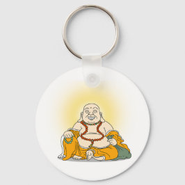 Smiling Maitreya Buddha Keychain Nyckelring