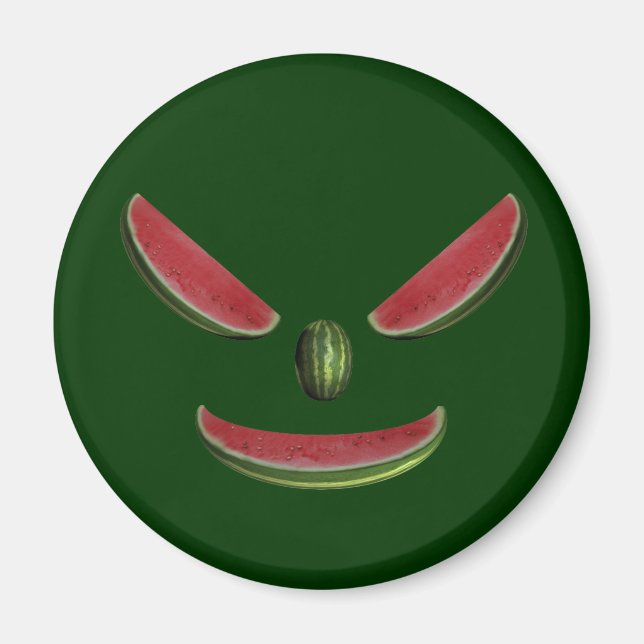 Smiling Melon Ansikte Magnet (Framsidan)