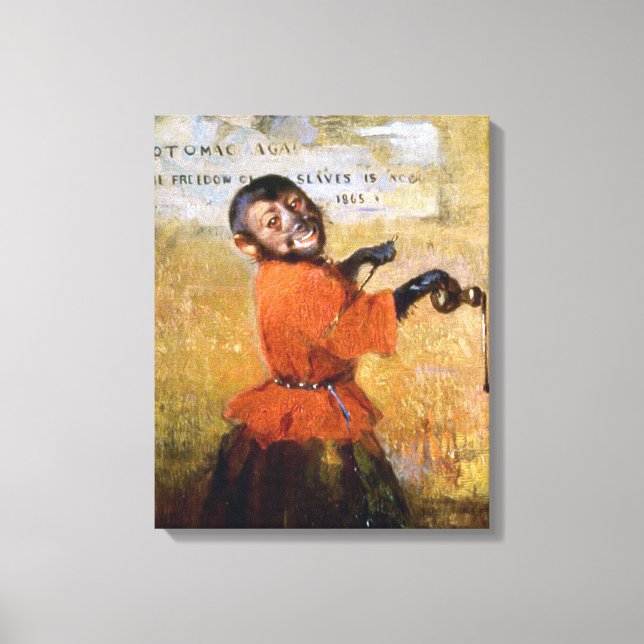 Smiling Monkey Canvastryck (Framsida)