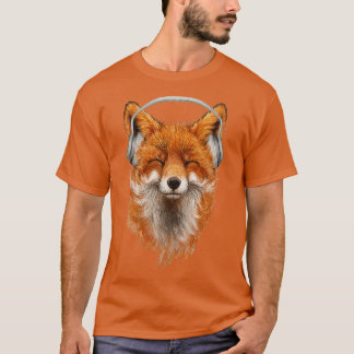 Smiling Musical Fox Classic TShirt T Shirt