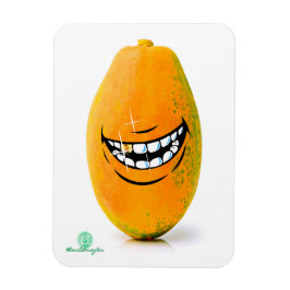 Smiling Pawpaw träffades n Goue Tand Magnet