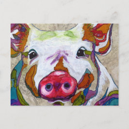 Smiling Piggy Vykort