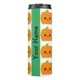 Smiling Pumpkin Ansikte Tumbler, Cute Birthday Gif