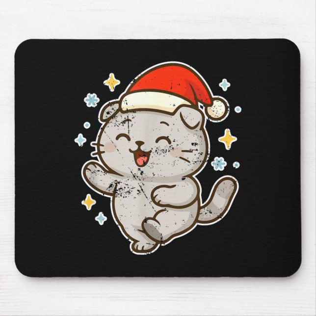 Smiling Santa Cat Holiday Cheer  Musmatta (Framsidan)
