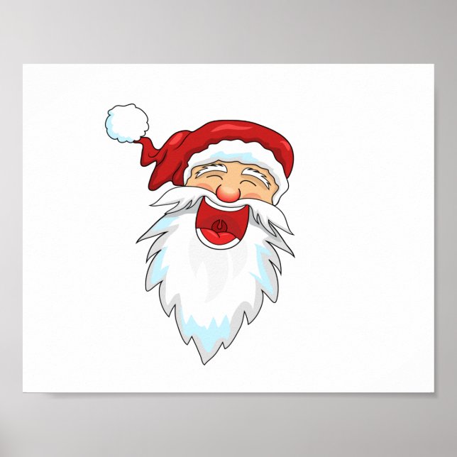 Smiling Santa Poster (Framsidan)