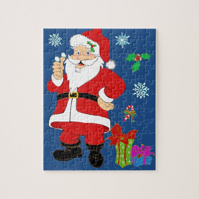 Smiling Santa Puzzle Pussel (Vertikal)