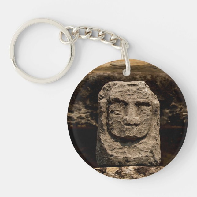 Smiling Stone Totem Cambodia Keychain (Framsidan)
