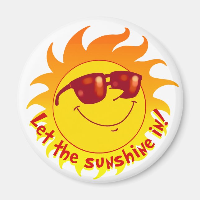 Smiling Summer Sol Magnet (Framsidan)
