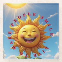 "Smiling Sun Coasters – Sprid glädje med Eve