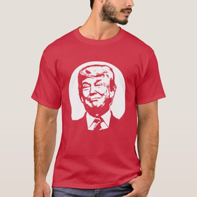 Smiling Trump Red t-Shirt (Framsida)