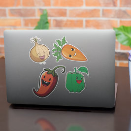 Smiling Veggie Friends Klistermärken