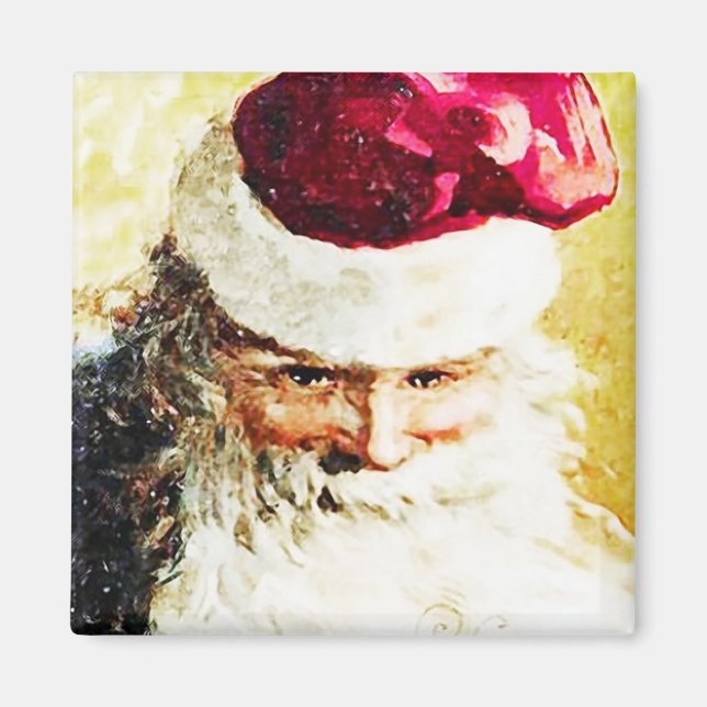 Smilin'Santa Vintage Magnet (Framsidan)