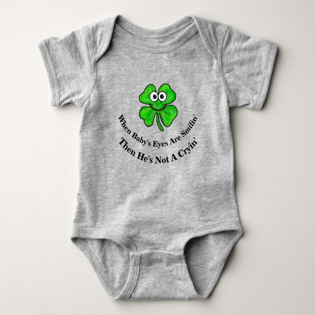 Smilin'Shamrock Irish Baby T-shirt (Framsida)